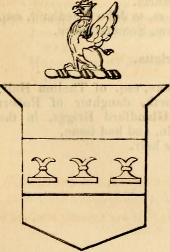 An illustration from A genealogical and heraldic history of the landed gentry ; or, Commoners of Great Britain and Ireland enjoying territorial possessions or high official rank : but uninvested with heritable honours, 1837, leaf 405