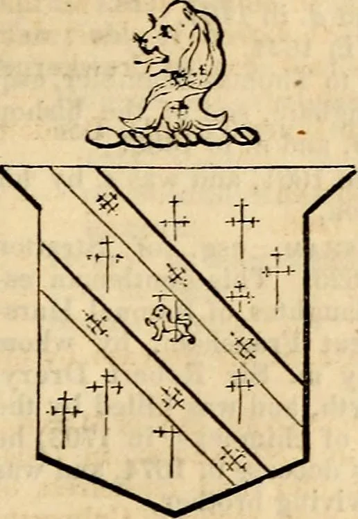 An illustration from A genealogical and heraldic history of the landed gentry ; or, Commoners of Great Britain and Ireland enjoying territorial possessions or high official rank : but uninvested with heritable honours, 1837, leaf 441