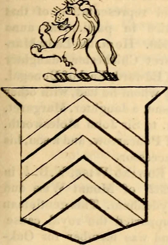 An illustration from A genealogical and heraldic history of the landed gentry ; or, Commoners of Great Britain and Ireland enjoying territorial possessions or high official rank : but uninvested with heritable honours, 1837, leaf 45