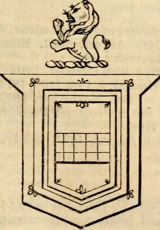 An illustration from A genealogical and heraldic history of the landed gentry ; or, Commoners of Great Britain and Ireland enjoying territorial possessions or high official rank : but uninvested with heritable honours, 1837, leaf 451