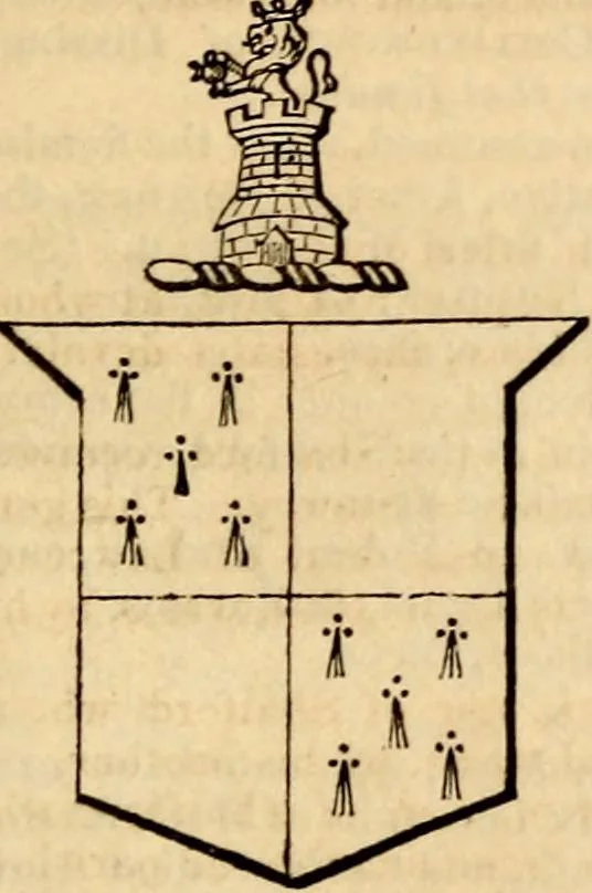 An illustration from A genealogical and heraldic history of the landed gentry ; or, Commoners of Great Britain and Ireland enjoying territorial possessions or high official rank : but uninvested with heritable honours, 1837, leaf 491