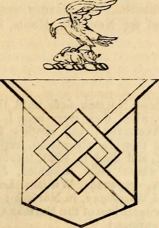 An illustration from A genealogical and heraldic history of the landed gentry ; or, Commoners of Great Britain and Ireland enjoying territorial possessions or high official rank : but uninvested with heritable honours, 1837, leaf 507