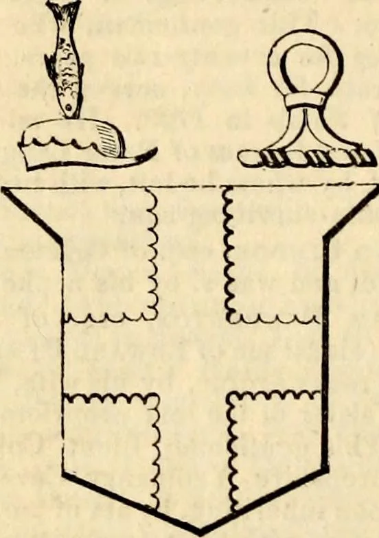 An illustration from A genealogical and heraldic history of the landed gentry ; or, Commoners of Great Britain and Ireland enjoying territorial possessions or high official rank : but uninvested with heritable honours, 1837, leaf 508