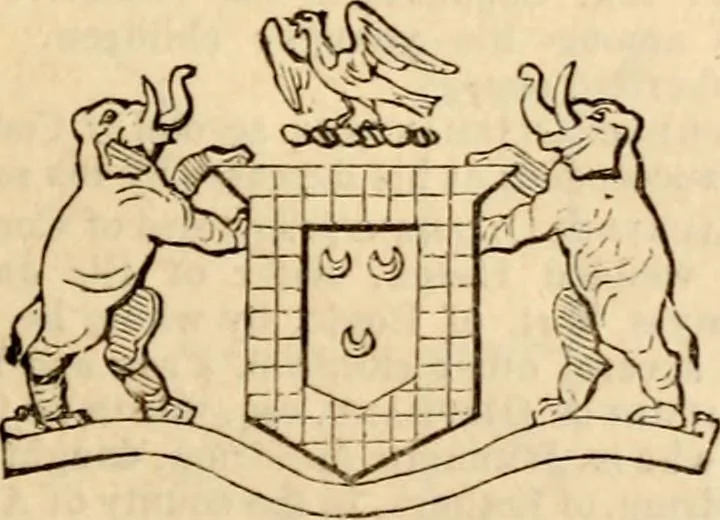 An illustration from A genealogical and heraldic history of the landed gentry ; or, Commoners of Great Britain and Ireland enjoying territorial possessions or high official rank : but uninvested with heritable honours, 1837, leaf 517