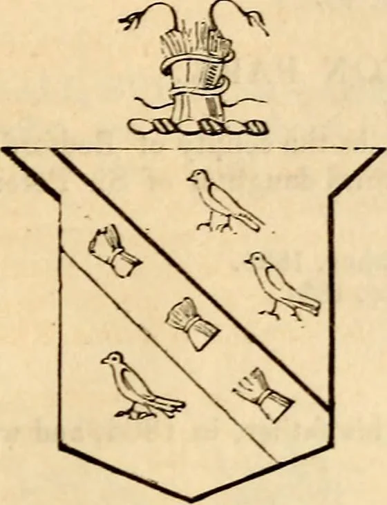 An illustration from A genealogical and heraldic history of the landed gentry ; or, Commoners of Great Britain and Ireland enjoying territorial possessions or high official rank : but uninvested with heritable honours, 1837, leaf 521