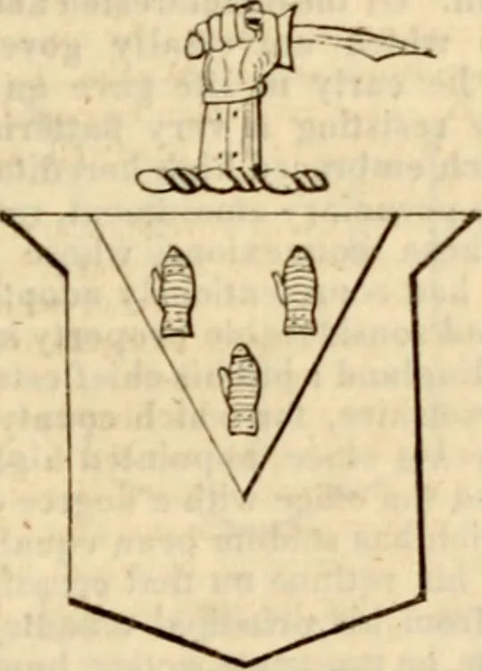An illustration from A genealogical and heraldic history of the landed gentry ; or, Commoners of Great Britain and Ireland enjoying territorial possessions or high official rank : but uninvested with heritable honours, 1837, leaf 541