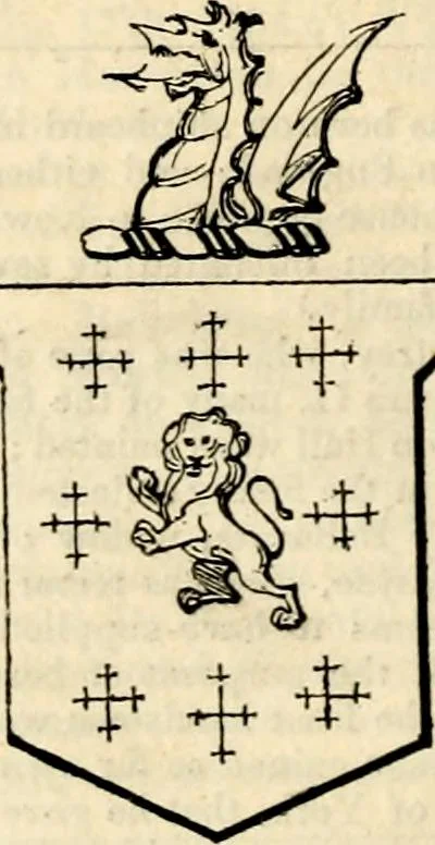 An illustration from A genealogical and heraldic history of the landed gentry ; or, Commoners of Great Britain and Ireland enjoying territorial possessions or high official rank : but uninvested with heritable honours, 1837, leaf 546