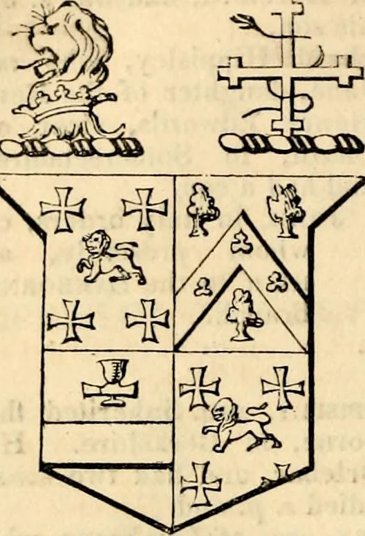 An illustration from A genealogical and heraldic history of the landed gentry ; or, Commoners of Great Britain and Ireland enjoying territorial possessions or high official rank : but uninvested with heritable honours, 1837, leaf 564