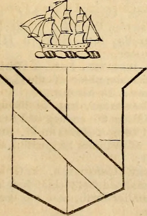 An illustration from A genealogical and heraldic history of the landed gentry ; or, Commoners of Great Britain and Ireland enjoying territorial possessions or high official rank : but uninvested with heritable honours, 1837, leaf 571