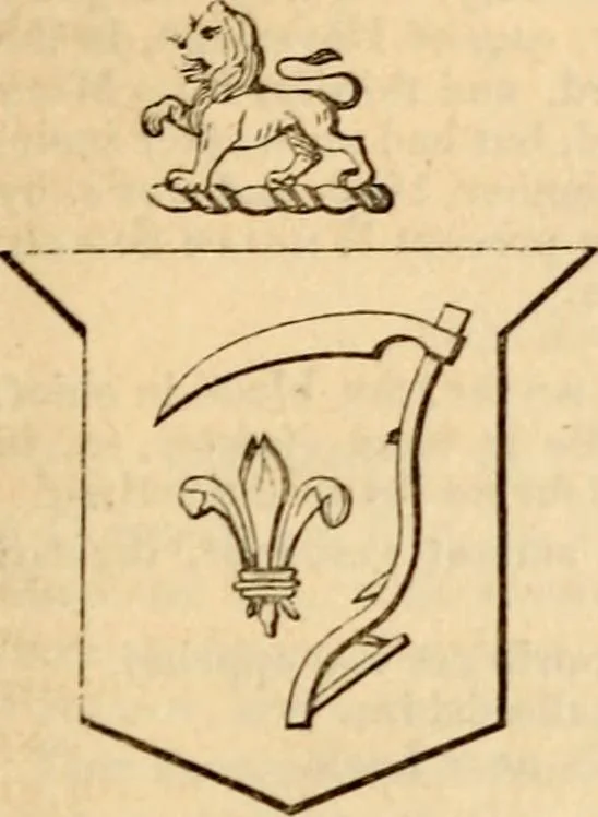 An illustration from A genealogical and heraldic history of the landed gentry ; or, Commoners of Great Britain and Ireland enjoying territorial possessions or high official rank : but uninvested with heritable honours, 1837, leaf 579