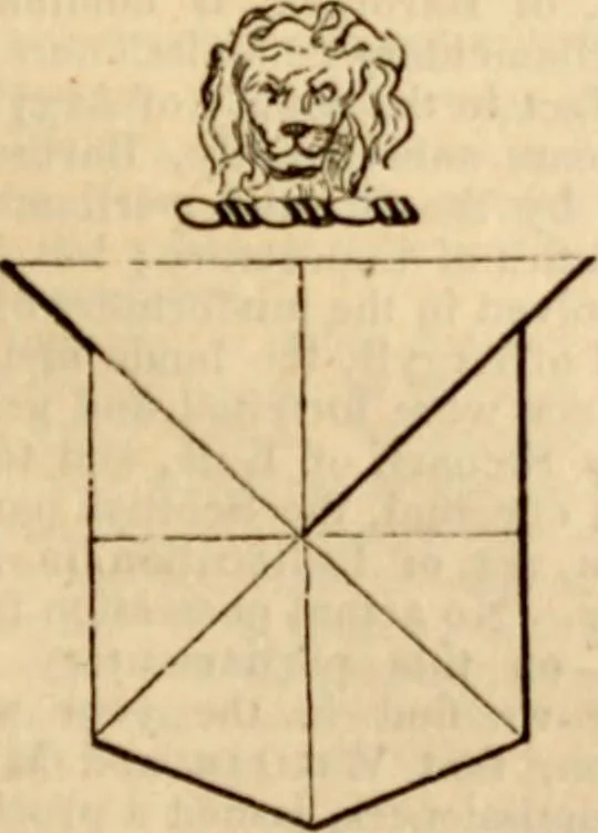 An illustration from A genealogical and heraldic history of the landed gentry ; or, Commoners of Great Britain and Ireland enjoying territorial possessions or high official rank : but uninvested with heritable honours, 1837, leaf 587
