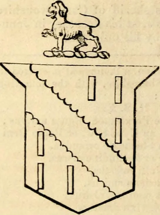 An illustration from A genealogical and heraldic history of the landed gentry ; or, Commoners of Great Britain and Ireland enjoying territorial possessions or high official rank : but uninvested with heritable honours, 1837, leaf 594