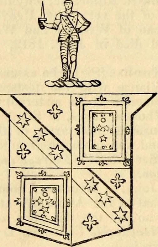 An illustration from A genealogical and heraldic history of the landed gentry ; or, Commoners of Great Britain and Ireland enjoying territorial possessions or high official rank : but uninvested with heritable honours, 1837, leaf 612