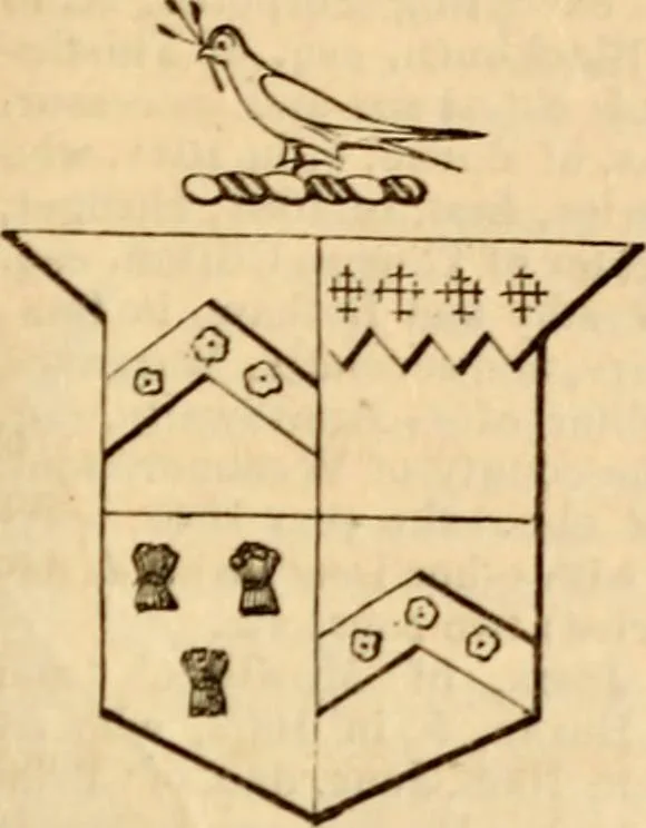 An illustration from A genealogical and heraldic history of the landed gentry ; or, Commoners of Great Britain and Ireland enjoying territorial possessions or high official rank : but uninvested with heritable honours, 1837, leaf 621