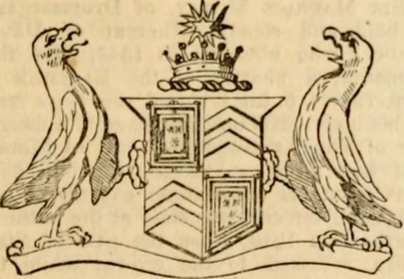 An illustration from A genealogical and heraldic history of the landed gentry ; or, Commoners of Great Britain and Ireland enjoying territorial possessions or high official rank : but uninvested with heritable honours, 1837, leaf 643
