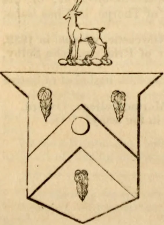 An illustration from A genealogical and heraldic history of the landed gentry ; or, Commoners of Great Britain and Ireland enjoying territorial possessions or high official rank : but uninvested with heritable honours, 1837, leaf 653