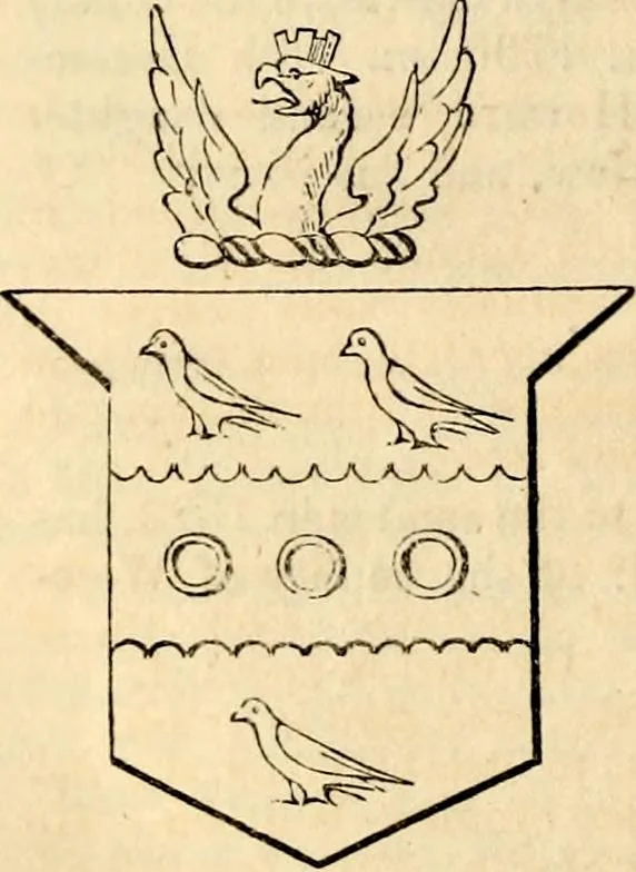 An illustration from A genealogical and heraldic history of the landed gentry ; or, Commoners of Great Britain and Ireland enjoying territorial possessions or high official rank : but uninvested with heritable honours, 1837, leaf 654