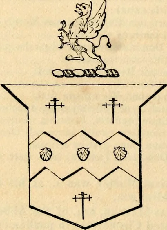 An illustration from A genealogical and heraldic history of the landed gentry ; or, Commoners of Great Britain and Ireland enjoying territorial possessions or high official rank : but uninvested with heritable honours, 1837, leaf 682