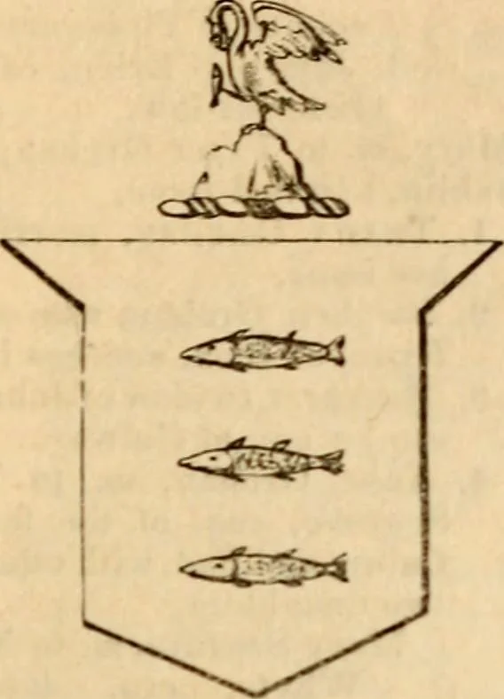 An illustration from A genealogical and heraldic history of the landed gentry ; or, Commoners of Great Britain and Ireland enjoying territorial possessions or high official rank : but uninvested with heritable honours, 1837, leaf 693