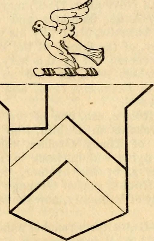 An illustration from A genealogical and heraldic history of the landed gentry ; or, Commoners of Great Britain and Ireland enjoying territorial possessions or high official rank : but uninvested with heritable honours, 1837, leaf 696