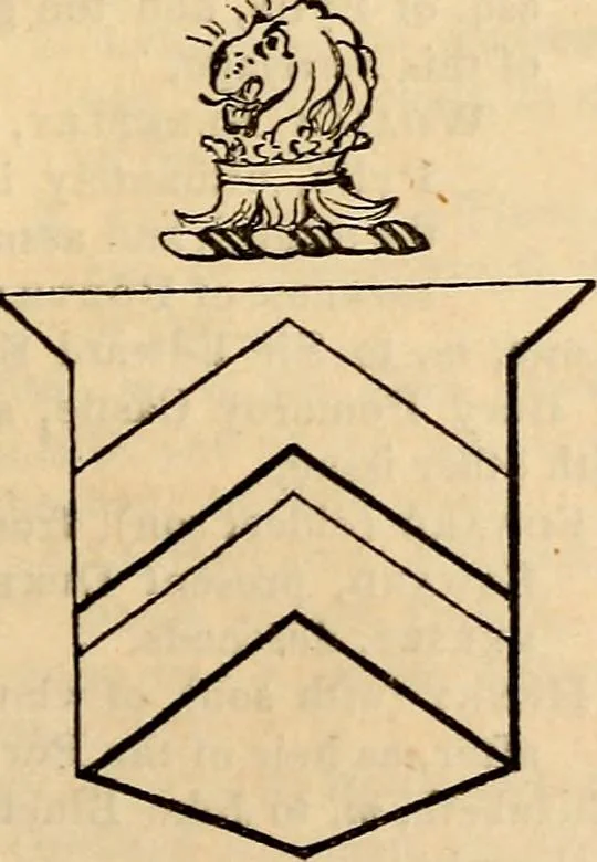 An illustration from A genealogical and heraldic history of the landed gentry ; or, Commoners of Great Britain and Ireland enjoying territorial possessions or high official rank : but uninvested with heritable honours, 1837, leaf 87