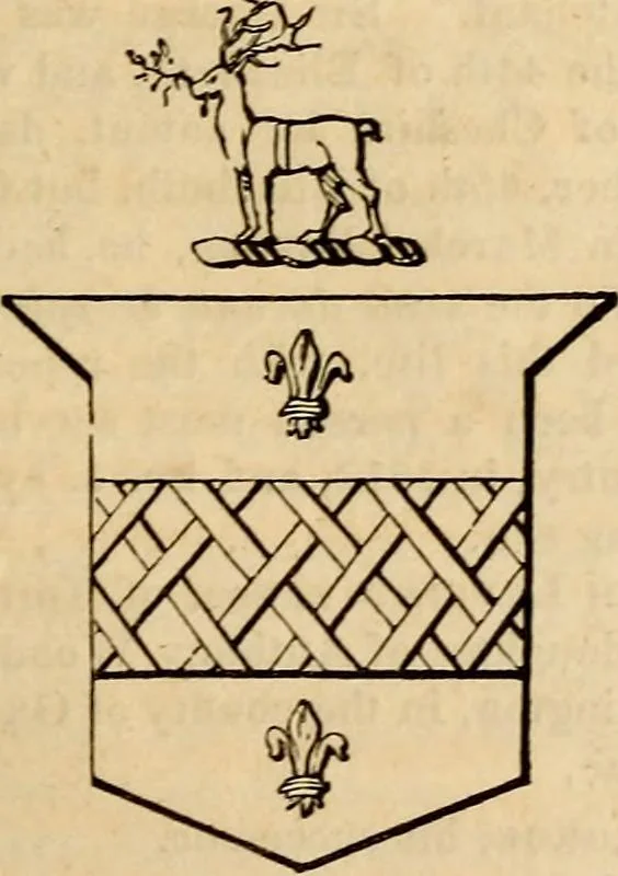 An illustration from A genealogical and heraldic history of the landed gentry ; or, Commoners of Great Britain and Ireland enjoying territorial possessions or high official rank : but uninvested with heritable honours, 1837, leaf 99