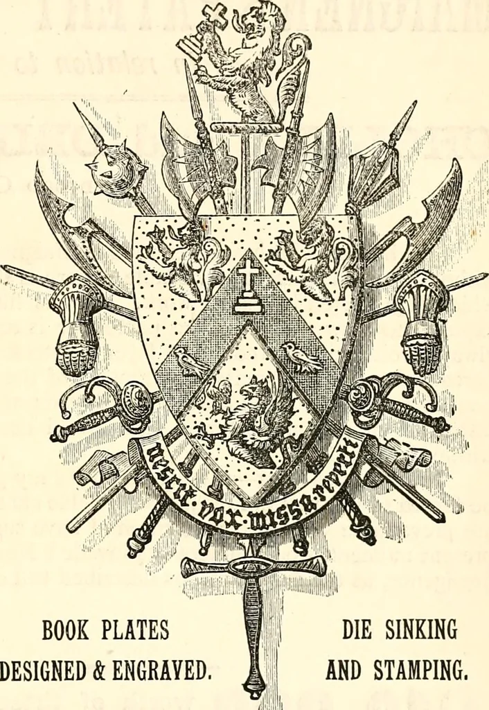 An illustration from A genealogical and heraldic history of the landed gentry of Great Britain & Ireland, 1894, leaf 1227