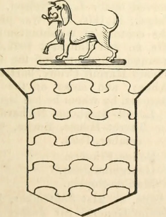 An illustration from A genealogical and heraldic history of the commoners of Great Britain and Ireland, enjoying territorial possessions or high official rank; but univested with heritable honours, 1838, leaf 100