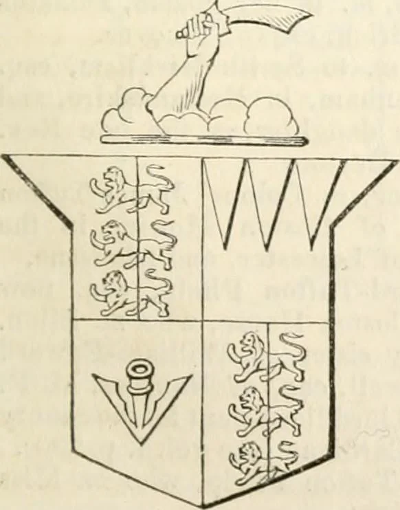 An illustration from A genealogical and heraldic history of the commoners of Great Britain and Ireland, enjoying territorial possessions or high official rank; but univested with heritable honours, 1838, leaf 132