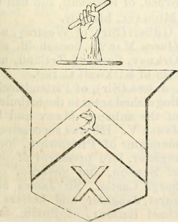 An illustration from A genealogical and heraldic history of the commoners of Great Britain and Ireland, enjoying territorial possessions or high official rank; but univested with heritable honours, 1838, leaf 156