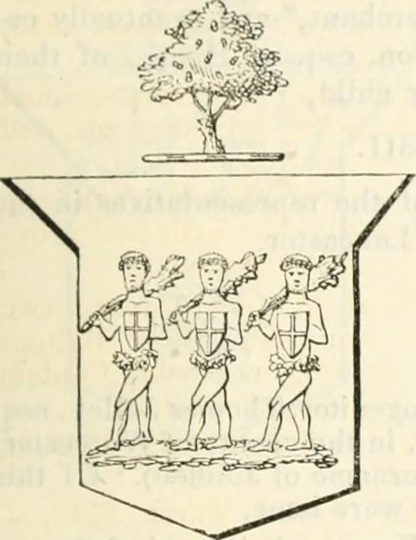 An illustration from A genealogical and heraldic history of the commoners of Great Britain and Ireland, enjoying territorial possessions or high official rank; but univested with heritable honours, 1838, leaf 160