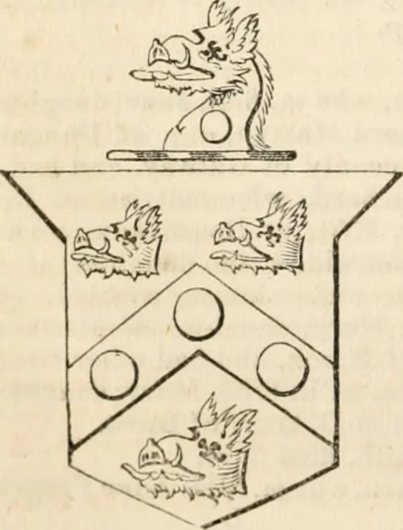 An illustration from A genealogical and heraldic history of the commoners of Great Britain and Ireland, enjoying territorial possessions or high official rank; but univested with heritable honours, 1838, leaf 169