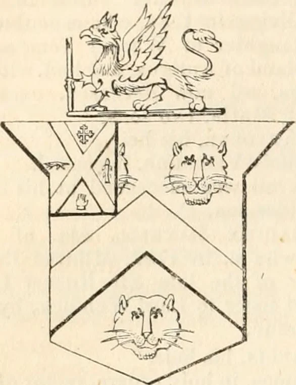 An illustration from A genealogical and heraldic history of the commoners of Great Britain and Ireland, enjoying territorial possessions or high official rank; but univested with heritable honours, 1838, leaf 177