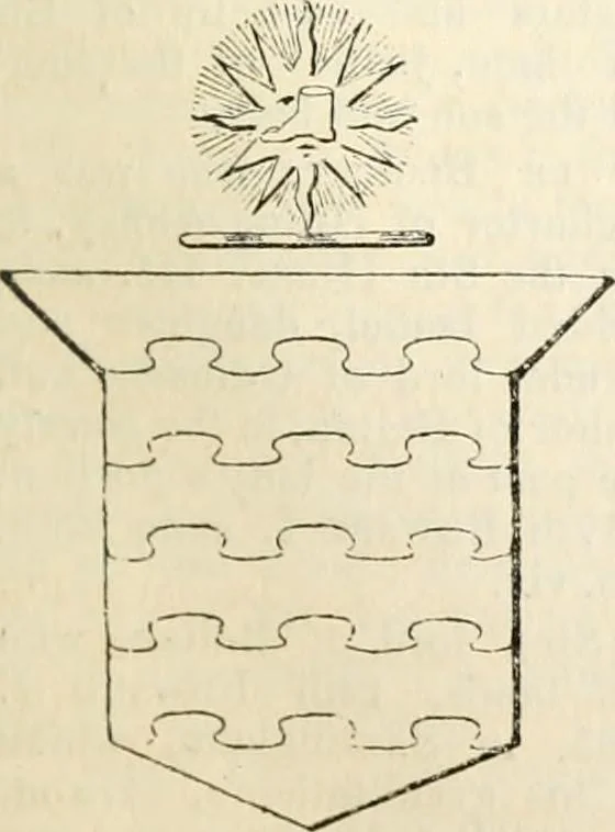 An illustration from A genealogical and heraldic history of the commoners of Great Britain and Ireland, enjoying territorial possessions or high official rank; but univested with heritable honours, 1838, leaf 186