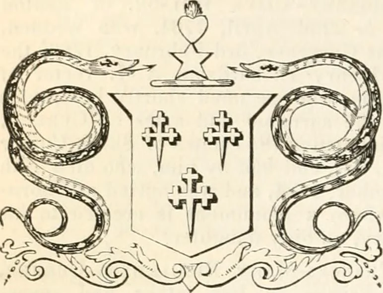 An illustration from A genealogical and heraldic history of the commoners of Great Britain and Ireland, enjoying territorial possessions or high official rank; but univested with heritable honours, 1838, leaf 209