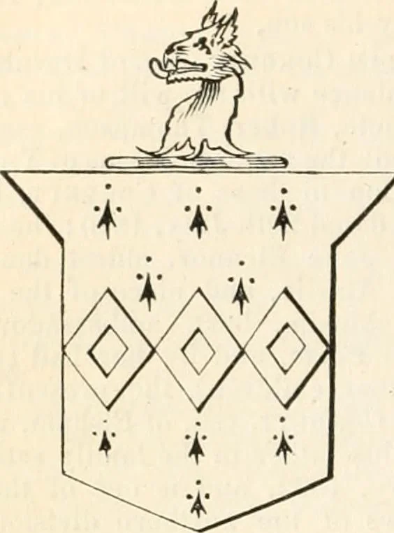 An illustration from A genealogical and heraldic history of the commoners of Great Britain and Ireland, enjoying territorial possessions or high official rank; but univested with heritable honours, 1838, leaf 215