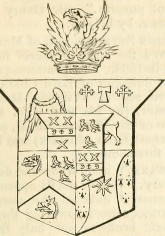 An illustration from A genealogical and heraldic history of the commoners of Great Britain and Ireland, enjoying territorial possessions or high official rank; but univested with heritable honours, 1838, leaf 224