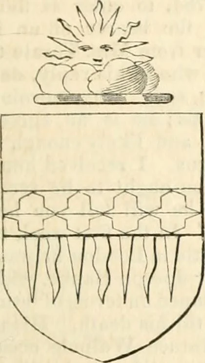 An illustration from A genealogical and heraldic history of the commoners of Great Britain and Ireland, enjoying territorial possessions or high official rank; but univested with heritable honours, 1838, leaf 244