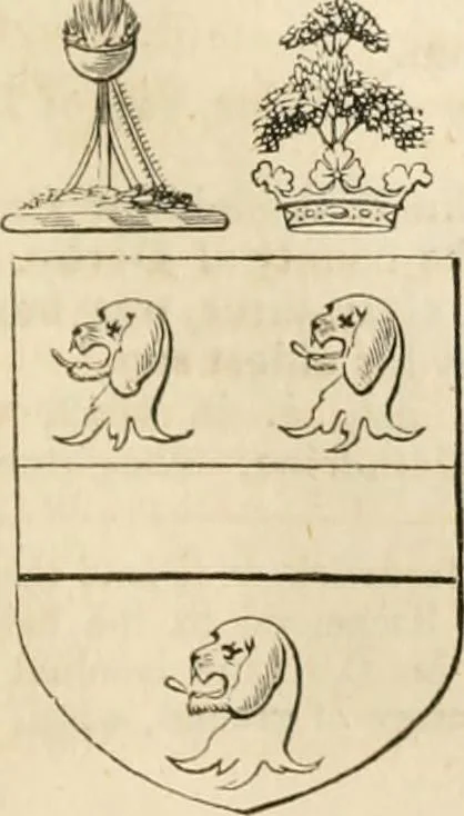 An illustration from A genealogical and heraldic history of the commoners of Great Britain and Ireland, enjoying territorial possessions or high official rank; but univested with heritable honours, 1838, leaf 292