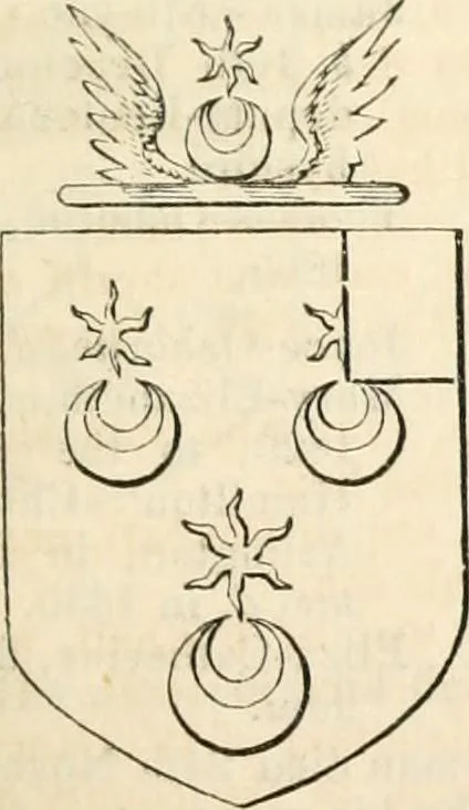 An illustration from A genealogical and heraldic history of the commoners of Great Britain and Ireland, enjoying territorial possessions or high official rank; but univested with heritable honours, 1838, leaf 372