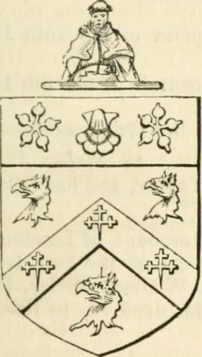 An illustration from A genealogical and heraldic history of the commoners of Great Britain and Ireland, enjoying territorial possessions or high official rank; but univested with heritable honours, 1838, leaf 374