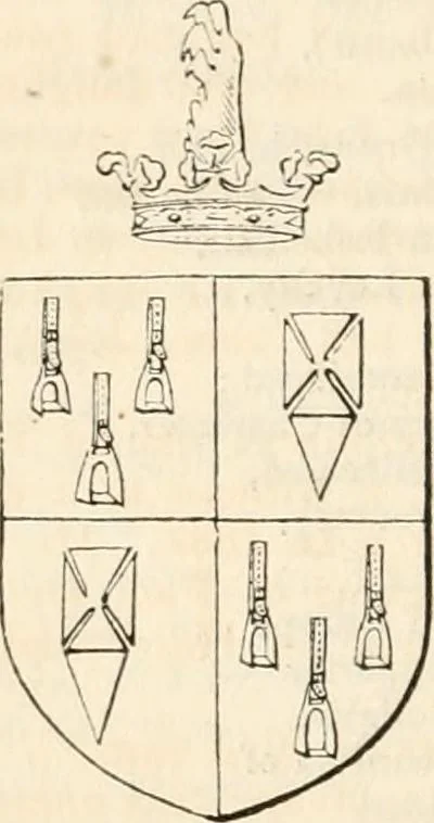 An illustration from A genealogical and heraldic history of the commoners of Great Britain and Ireland, enjoying territorial possessions or high official rank; but univested with heritable honours, 1838, leaf 377