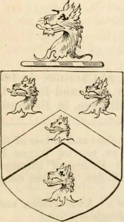 An illustration from A genealogical and heraldic history of the commoners of Great Britain and Ireland, enjoying territorial possessions or high official rank; but univested with heritable honours, 1838, leaf 393