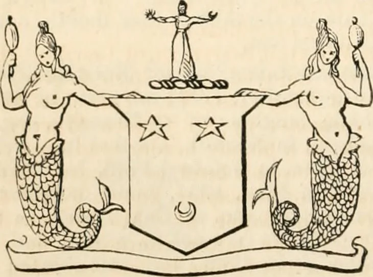 An illustration from A genealogical and heraldic history of the commoners of Great Britain and Ireland, enjoying territorial possessions or high official rank; but univested with heritable honours, 1838, leaf 395