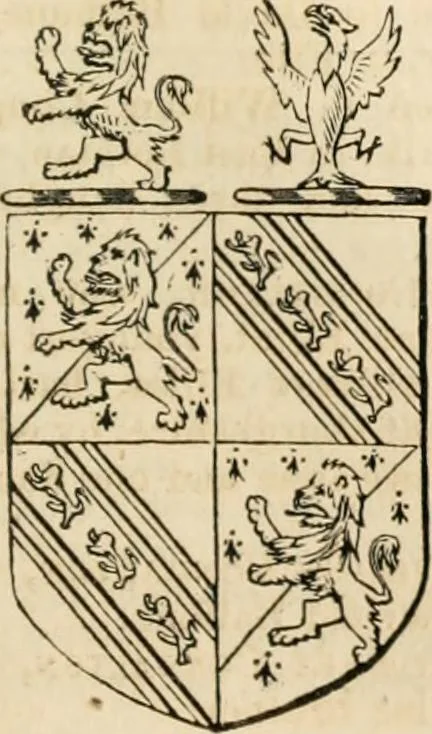 An illustration from A genealogical and heraldic history of the commoners of Great Britain and Ireland, enjoying territorial possessions or high official rank; but univested with heritable honours, 1838, leaf 404