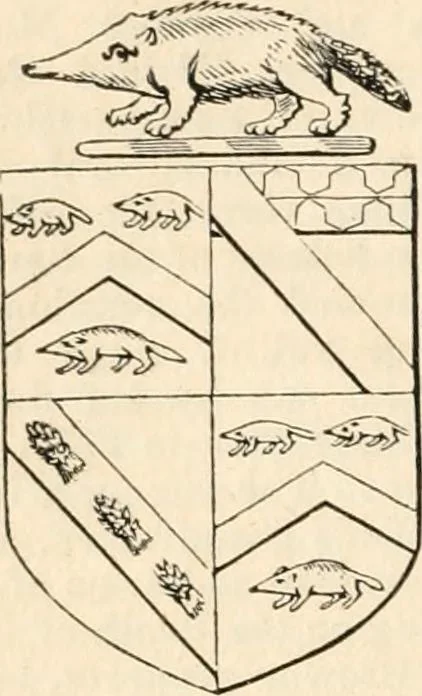 An illustration from A genealogical and heraldic history of the commoners of Great Britain and Ireland, enjoying territorial possessions or high official rank; but univested with heritable honours, 1838, leaf 407