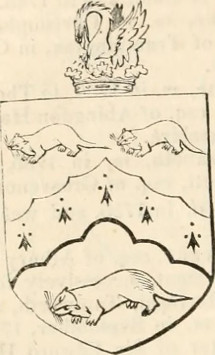 An illustration from A genealogical and heraldic history of the commoners of Great Britain and Ireland, enjoying territorial possessions or high official rank; but univested with heritable honours, 1838, leaf 425
