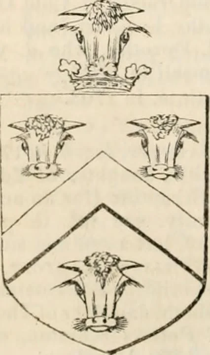 An illustration from A genealogical and heraldic history of the commoners of Great Britain and Ireland, enjoying territorial possessions or high official rank; but univested with heritable honours, 1838, leaf 427
