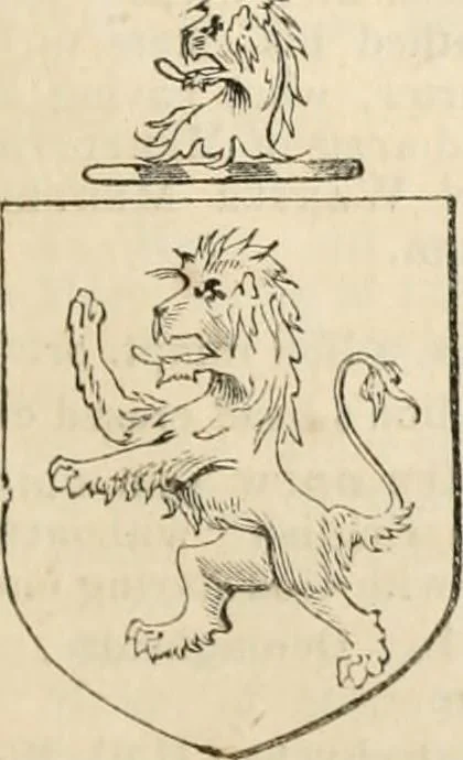 An illustration from A genealogical and heraldic history of the commoners of Great Britain and Ireland, enjoying territorial possessions or high official rank; but univested with heritable honours, 1838, leaf 448
