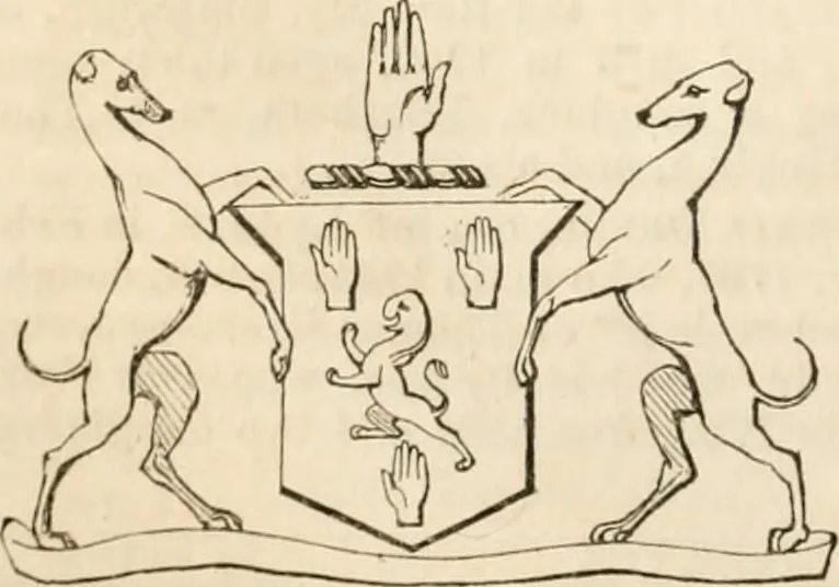 An illustration from A genealogical and heraldic history of the commoners of Great Britain and Ireland, enjoying territorial possessions or high official rank; but univested with heritable honours, 1838, leaf 45